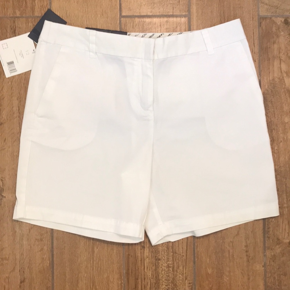 Liz Claiborne white “Jackie” shorts